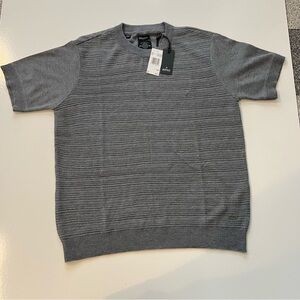 NWT Buffalo David Bitton Heather Grey Polo Shirt- Medium